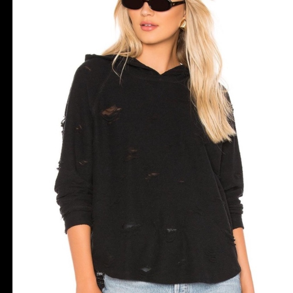 Michael Lauren Distressed Hoodie